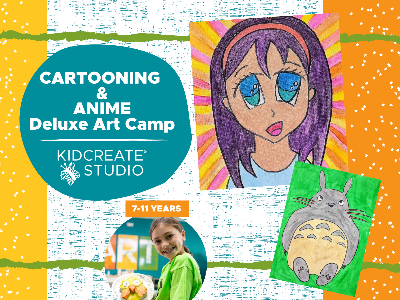 Kidcreate Studio - Aliso Viejo. Cartooning & Anime *DELUXE* Art Camp (7-11 Years)